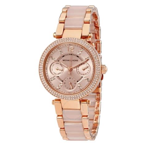 mike Kors parker mini rose dial